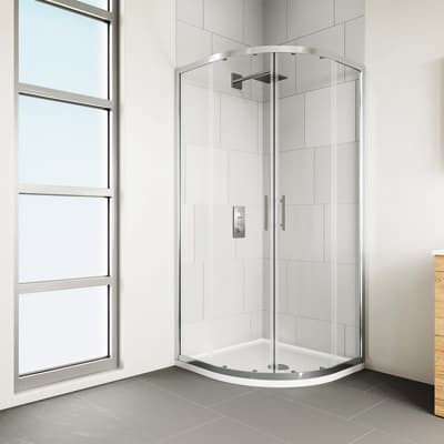 Cabina Doccia Semicircolare 70x90.Box Doccia Semicircolare Scorrevole Verve 90 X 90 Cm H 190 Cm In Vetro Temprato Spessore 6 Mm Trasparente Cromato Prezzo Online Leroy Merlin